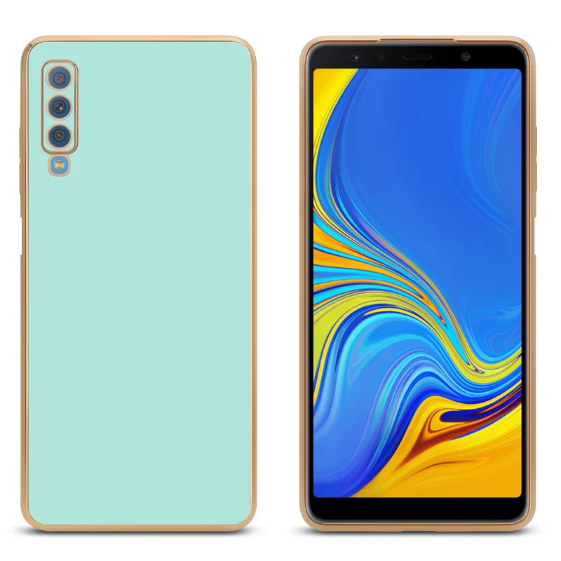 Cadorabo Hülle kompatibel mit Samsung Galaxy A7 2018 TPU Silikon Case Cover