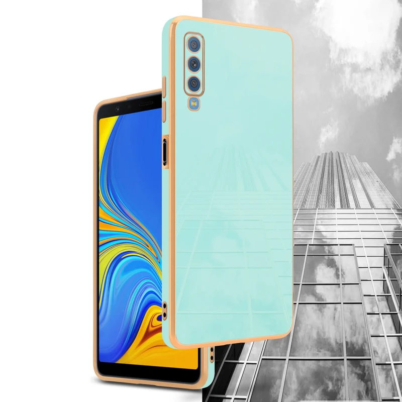 Cadorabo Hülle kompatibel mit Samsung Galaxy A7 2018 TPU Silikon Case Cover