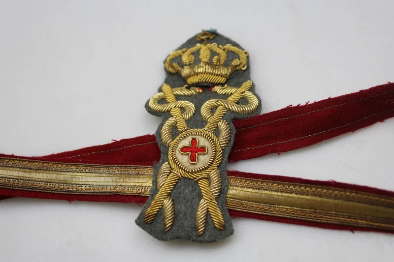 M.34 Mützenabzeichen, mit Dienstgrad, Apothekeroffizier REI WK 2
