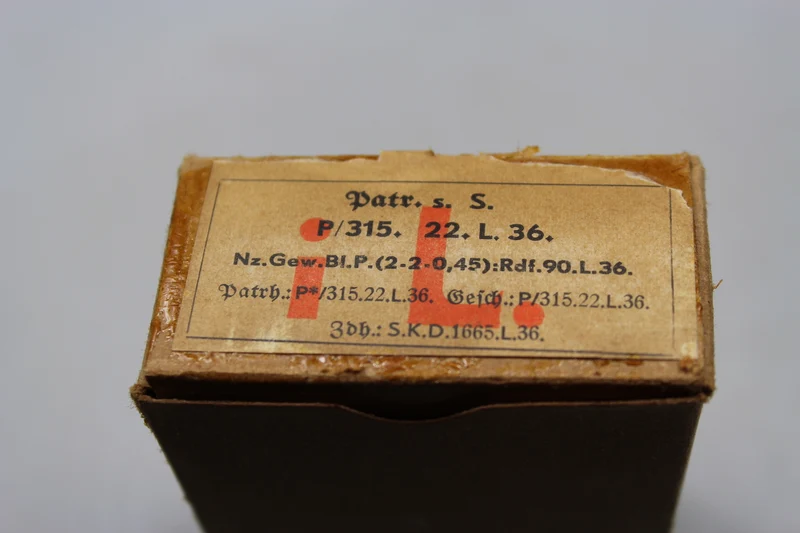 Karton für K.98 Kugeln 1936 WH WW 2