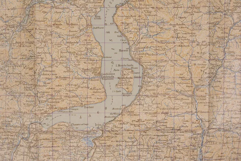 Deutsche Kriegskarte Bergamo/Brescia 1943