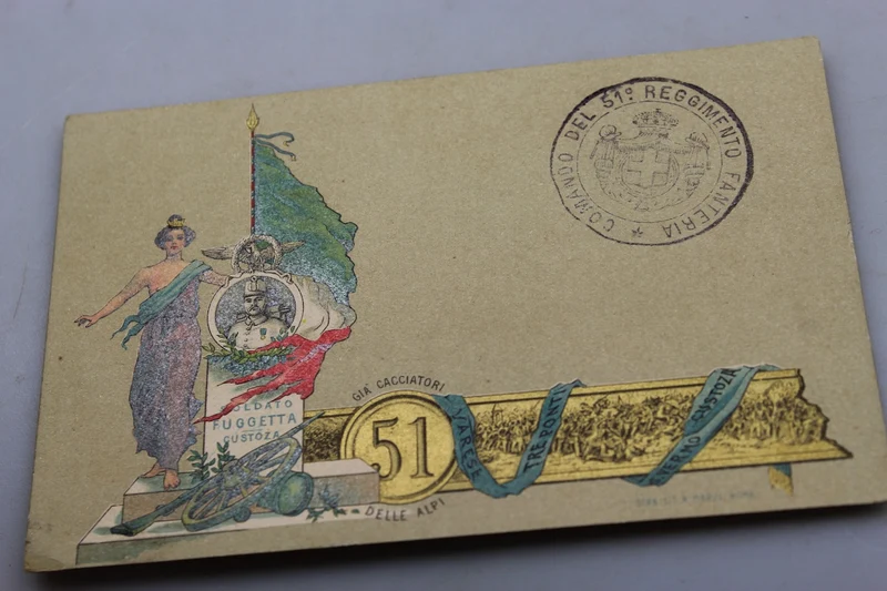 Postkarte 51. Infanterieregiment „Alpenjäger“
