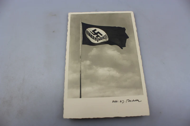 Postkarte mit RAD-Flagge