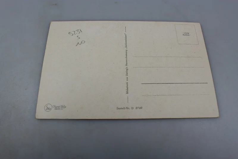 Satirische Postkarte der Wehrmacht