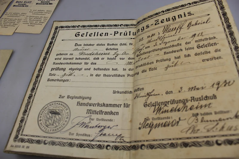 Konvolut nur Familiendokumente
