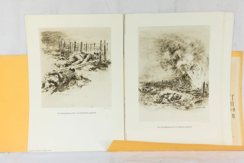 "Der Feldzug im Westen" 11 Drucke Westfront 1940