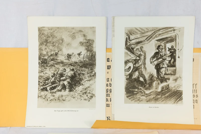"Der Feldzug im Westen" 11 Drucke Westfront 1940