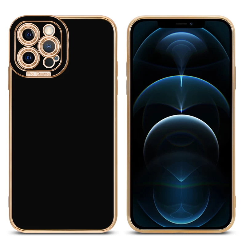 Cadorabo Hülle kompatibel mit Apple iPhone 12 PRO TPU Silikon Case Cover