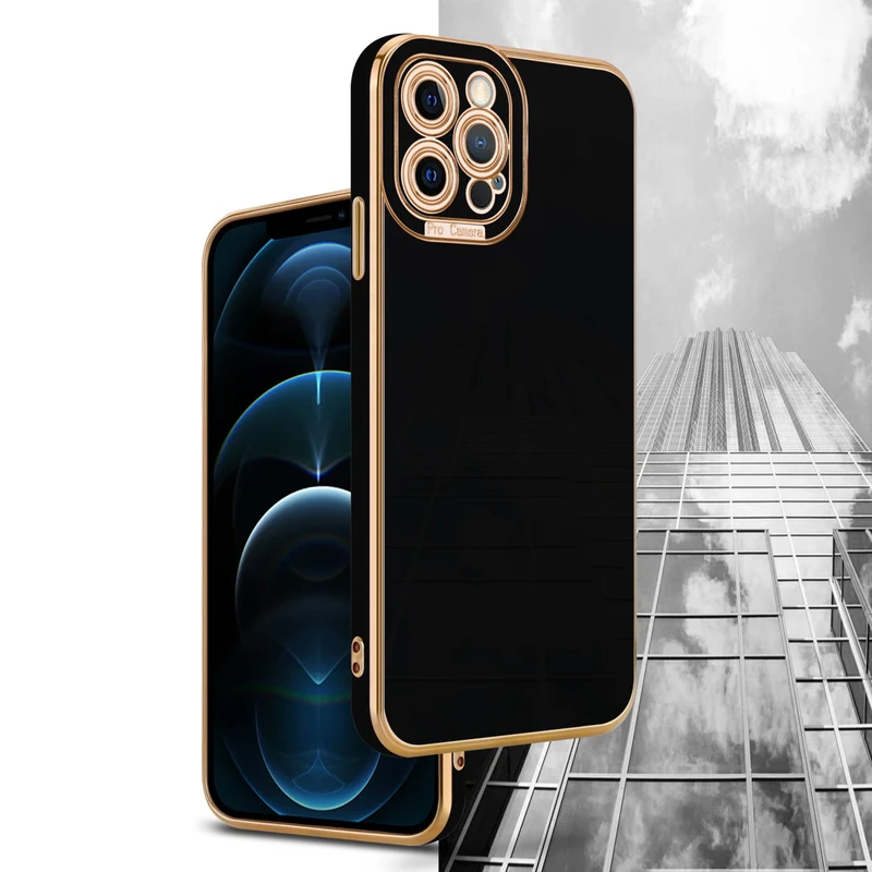 Cadorabo Hülle kompatibel mit Apple iPhone 12 PRO TPU Silikon Case Cover