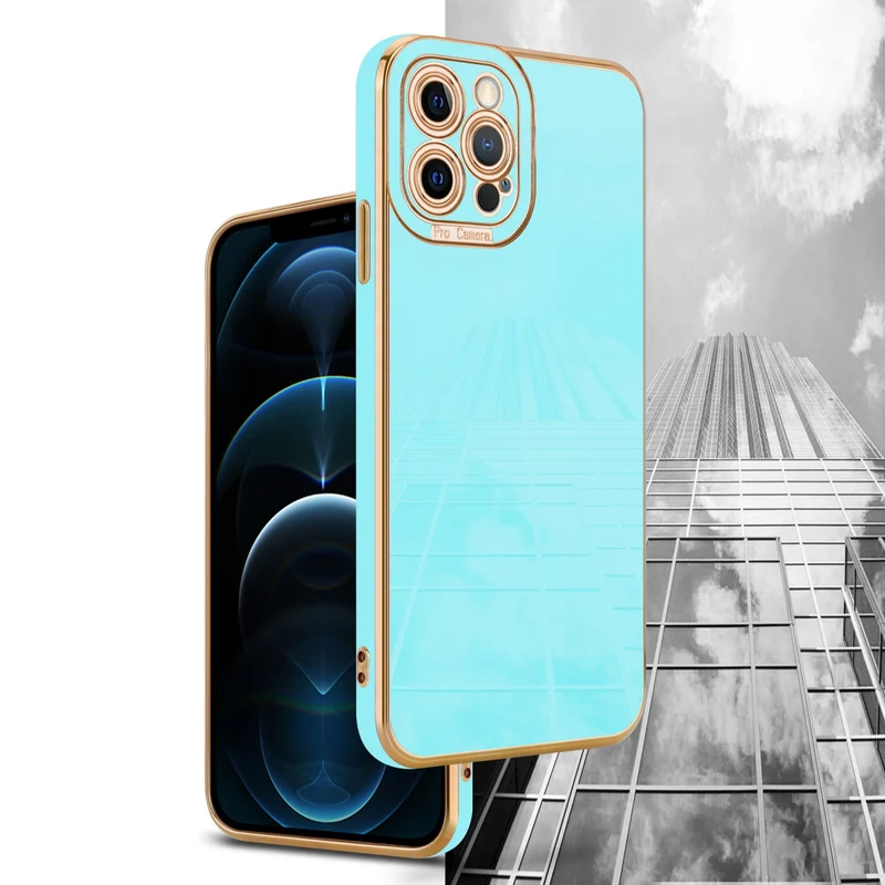 Cadorabo Hülle kompatibel mit Apple iPhone 12 PRO TPU Silikon Case Cover