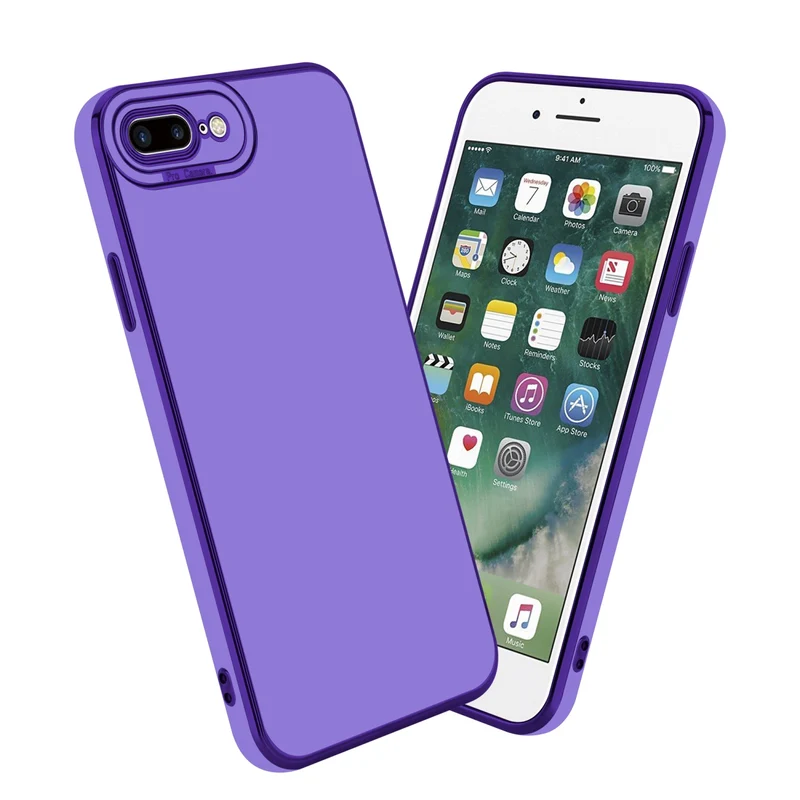 Cadorabo Hülle kompatibel mit Apple iPhone 7 PLUS / 7S PLUS / 8 PLUS TPU Silikon Case Cover