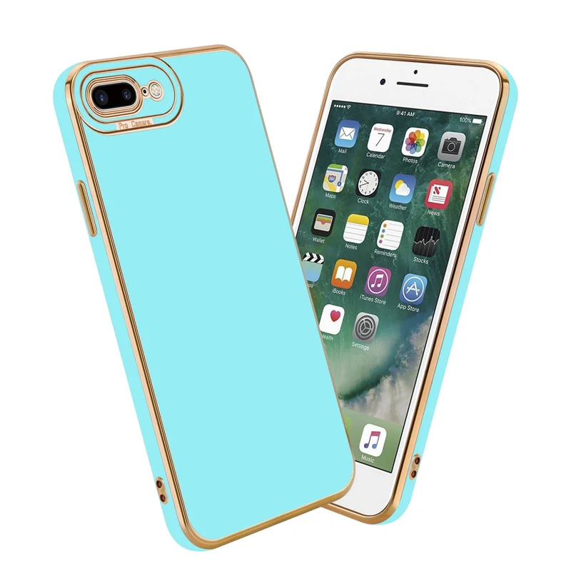 Cadorabo Hülle kompatibel mit Apple iPhone 7 PLUS / 7S PLUS / 8 PLUS TPU Silikon Case Cover
