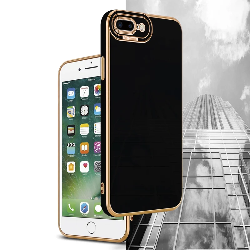Cadorabo Hülle kompatibel mit Apple iPhone 7 PLUS / 7S PLUS / 8 PLUS TPU Silikon Case Cover