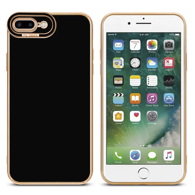 Cadorabo Hülle kompatibel mit Apple iPhone 7 PLUS / 7S PLUS / 8 PLUS TPU Silikon Case Cover