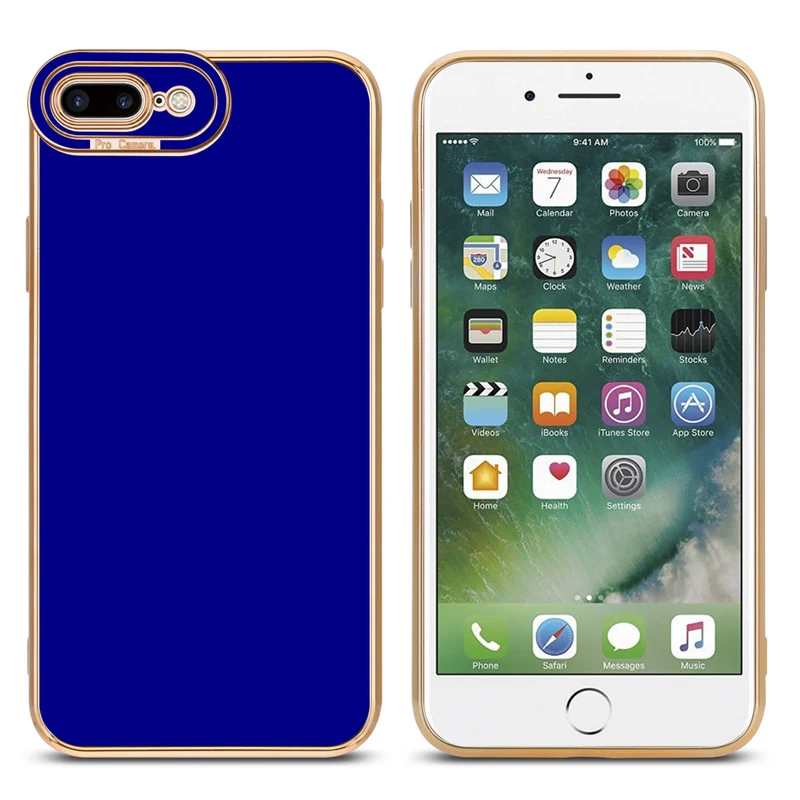 Cadorabo Hülle kompatibel mit Apple iPhone 7 PLUS / 7S PLUS / 8 PLUS TPU Silikon Case Cover