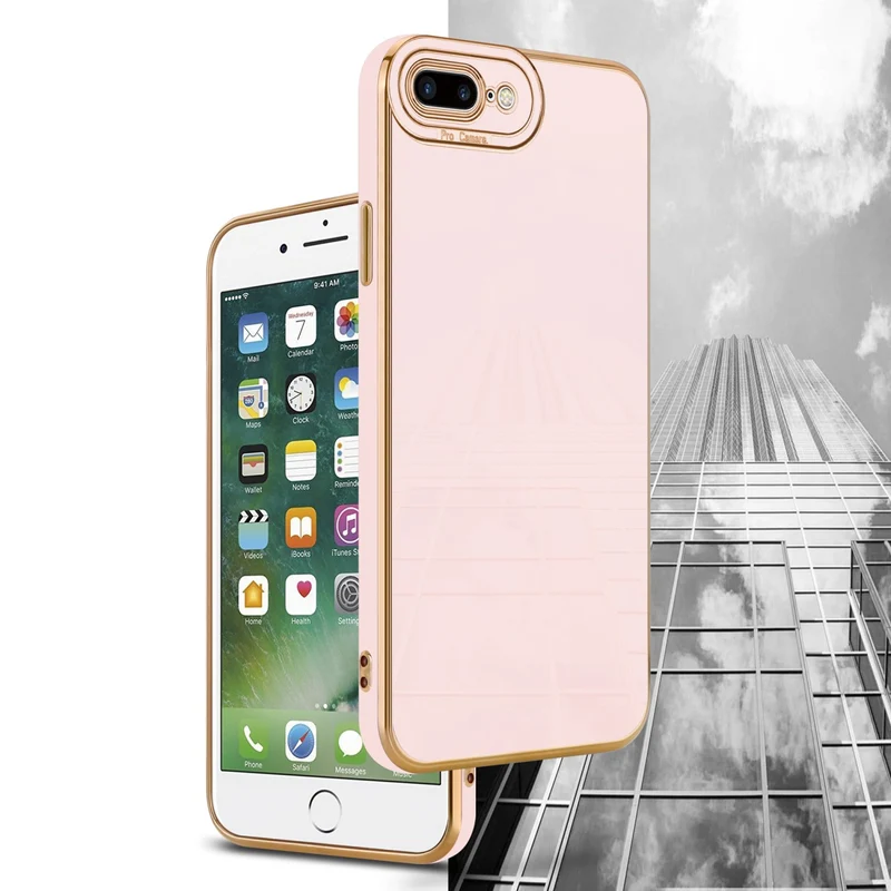Cadorabo Hülle kompatibel mit Apple iPhone 7 PLUS / 7S PLUS / 8 PLUS TPU Silikon Case Cover