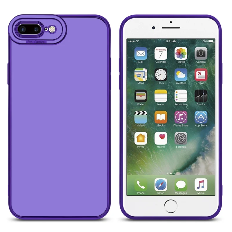 Cadorabo Hülle kompatibel mit Apple iPhone 7 PLUS / 7S PLUS / 8 PLUS TPU Silikon Case Cover