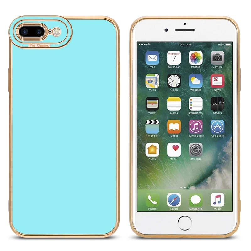 Cadorabo Hülle kompatibel mit Apple iPhone 7 PLUS / 7S PLUS / 8 PLUS TPU Silikon Case Cover