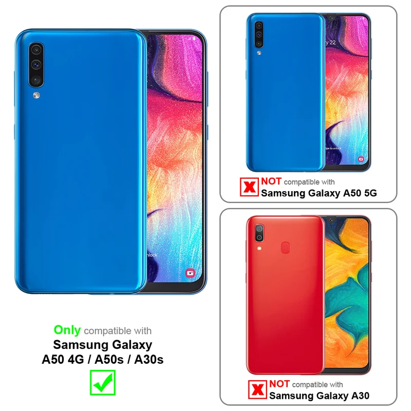 Cadorabo Hülle kompatibel mit Samsung Galaxy A50 4G / A50s / A30s TPU Silikon Case Cover