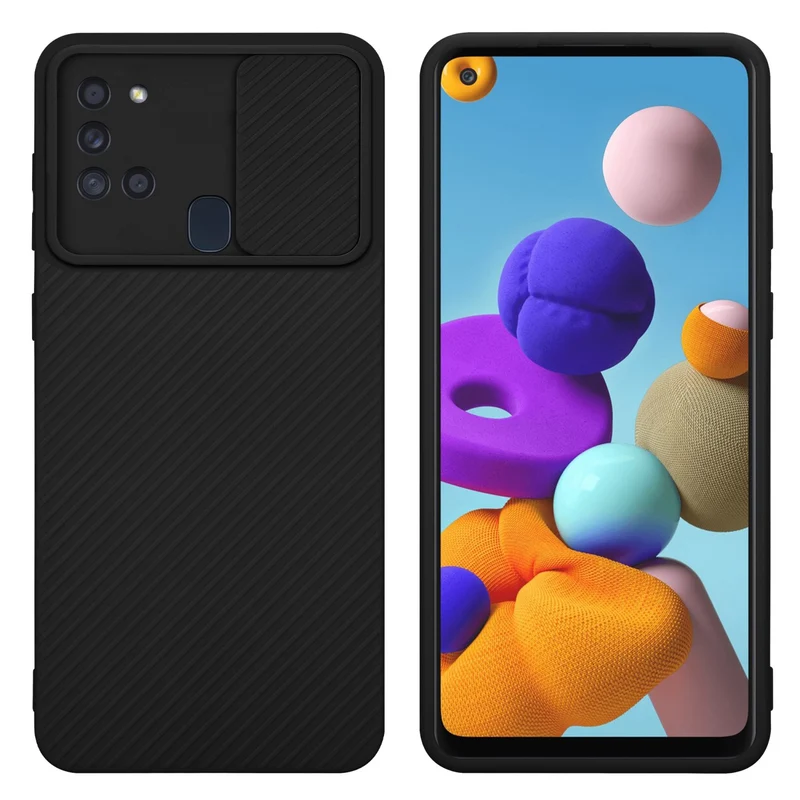 Cadorabo Hülle kompatibel mit Samsung Galaxy A21s TPU Silikon Case Cover