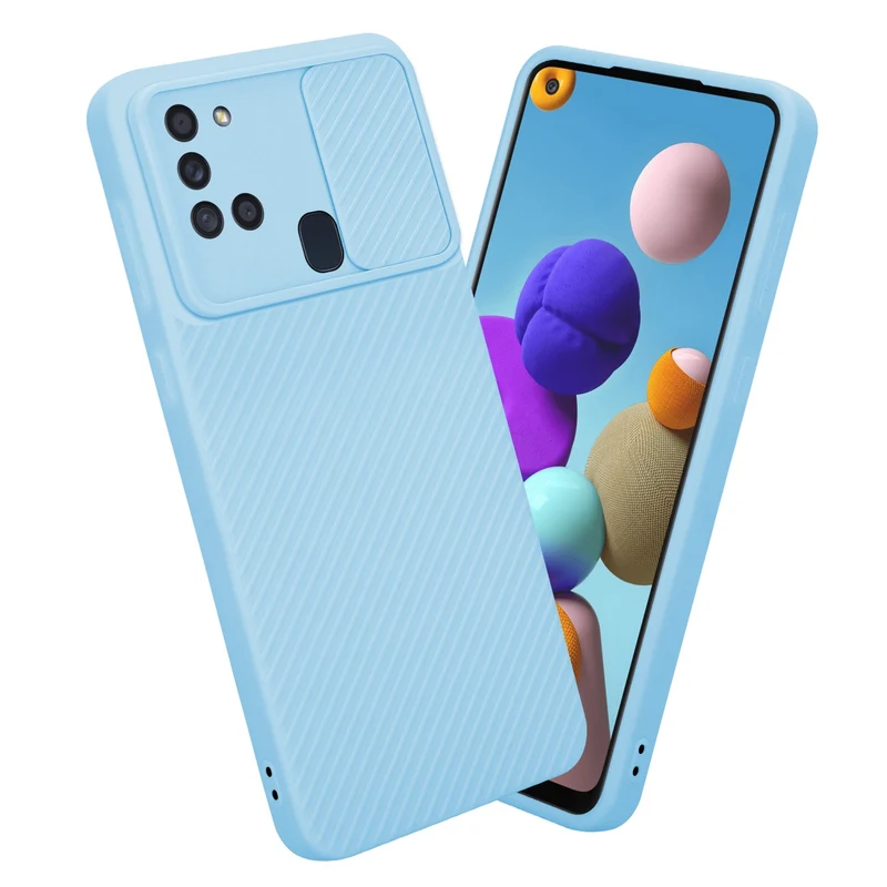 Cadorabo Hülle kompatibel mit Samsung Galaxy A21s TPU Silikon Case Cover