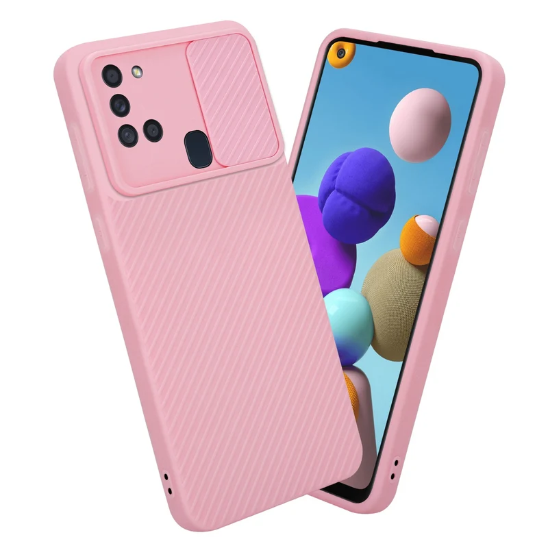 Cadorabo Hülle kompatibel mit Samsung Galaxy A21s TPU Silikon Case Cover