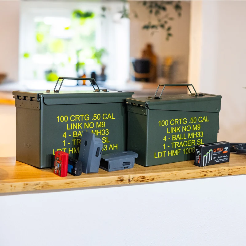 Munitionskoffer, US Ammo Box, Metallkiste, HMF 70000, Grün