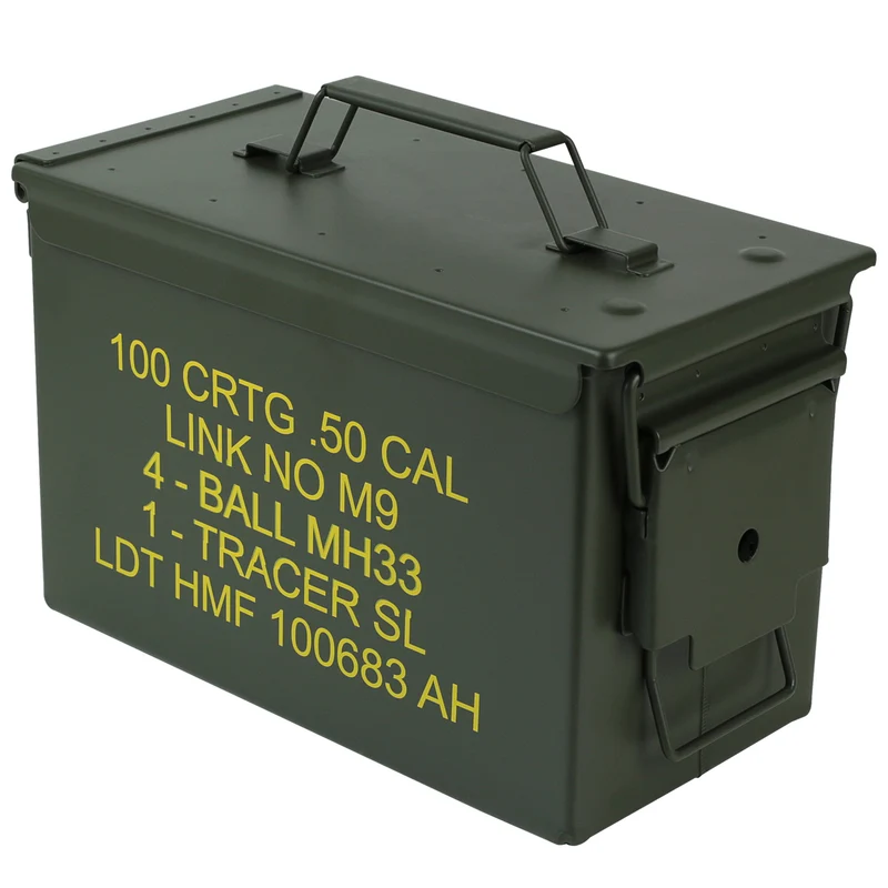 Munitionskoffer, US Ammo Box, Metallkiste, HMF 70000, Grün