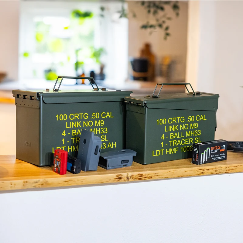 Munitionskoffer, US Ammo Box, Metallkiste, HMF 70000, Grün