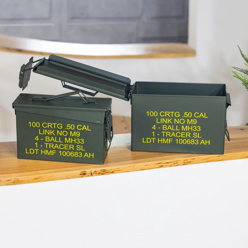 Munitionskoffer, US Ammo Box, Metallkiste, HMF 70000, Grün