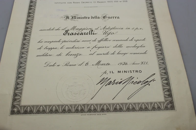 Verdienstmedaille für langes Kommando mit REI-Zertifikat