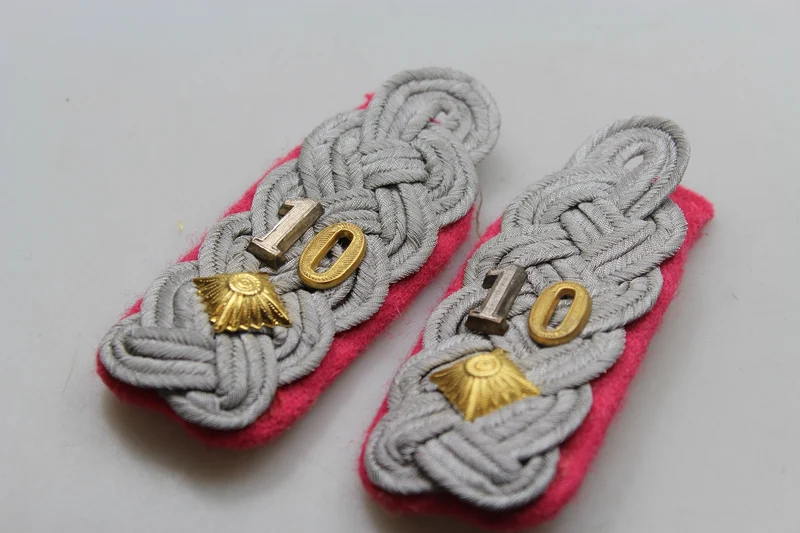 Repro Paar Schulterpolster Oberstleutnant Panzer Heer