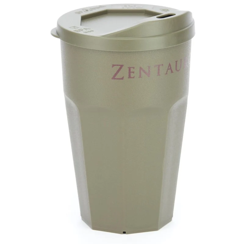 ZentauroN Mehrweg Kaffee-Becher Grau-Braun 300ml TOGO