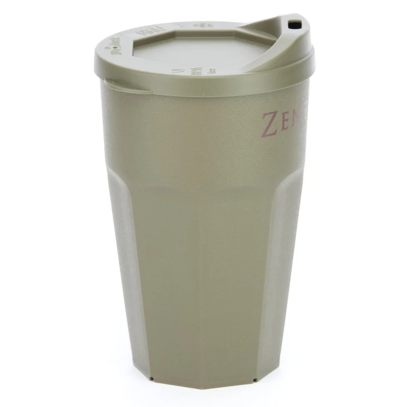 ZentauroN Mehrweg Kaffee-Becher Grau-Braun 300ml TOGO