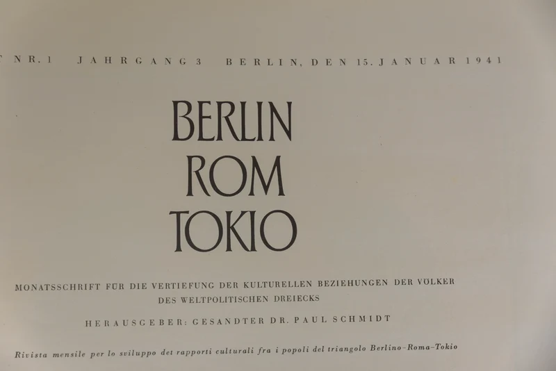 „Berlin Rom Tokyo“ Monatsschrift 1939/44