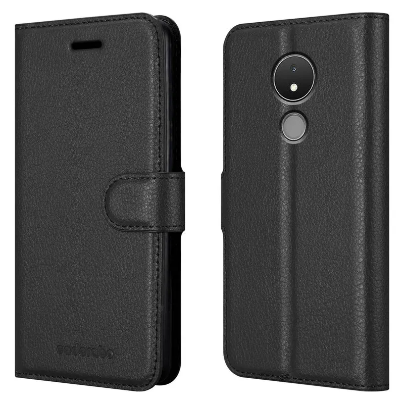 Cadorabo Hülle kompatibel mit Nokia C21 Schutzhülle mit Magnetverschluss, Standfunktion und Kartenfach