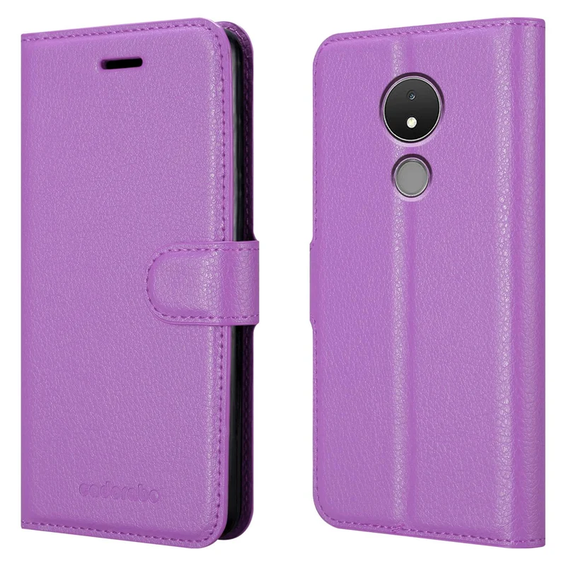 Cadorabo Hülle kompatibel mit Nokia C21 Schutzhülle mit Magnetverschluss, Standfunktion und Kartenfach