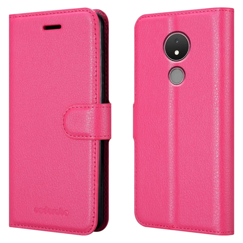 Cadorabo Hülle kompatibel mit Nokia C21 Schutzhülle mit Magnetverschluss, Standfunktion und Kartenfach