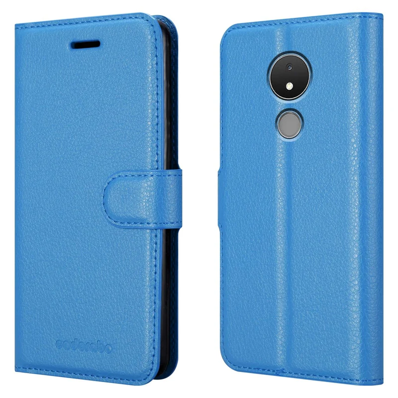 Cadorabo Hülle kompatibel mit Nokia C21 Schutzhülle mit Magnetverschluss, Standfunktion und Kartenfach