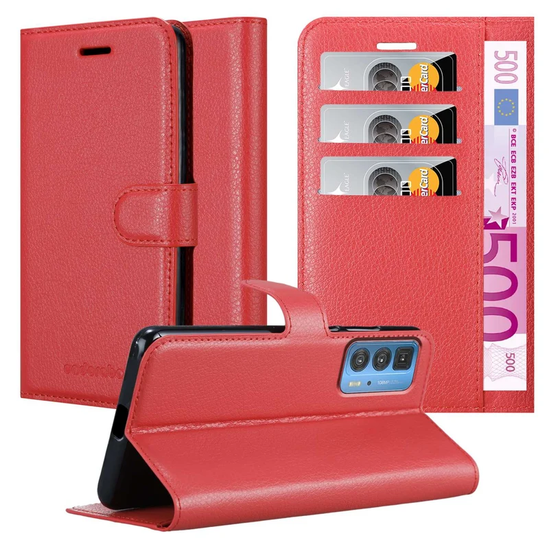 Cadorabo Hülle kompatibel mit Motorola EDGE 20 PRO / EDGE S PRO Schutzhülle mit Magnetverschluss, Standfunktion und Kartenfach