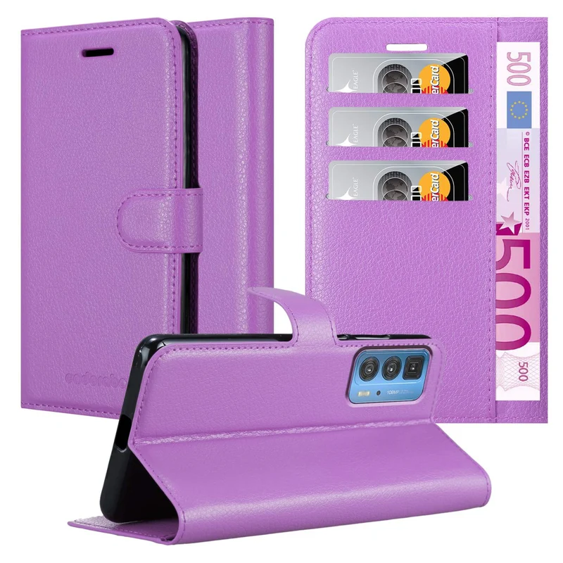 Cadorabo Hülle kompatibel mit Motorola EDGE 20 PRO / EDGE S PRO Schutzhülle mit Magnetverschluss, Standfunktion und Kartenfach