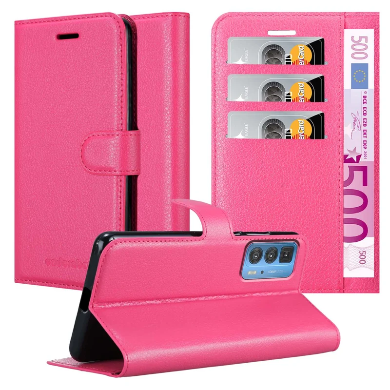 Cadorabo Hülle kompatibel mit Motorola EDGE 20 PRO / EDGE S PRO Schutzhülle mit Magnetverschluss, Standfunktion und Kartenfach