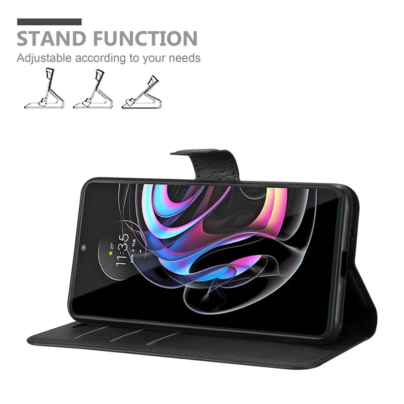 Cadorabo Hülle kompatibel mit Motorola EDGE 20 PRO / EDGE S PRO Schutzhülle mit Magnetverschluss, Standfunktion und Kartenfach