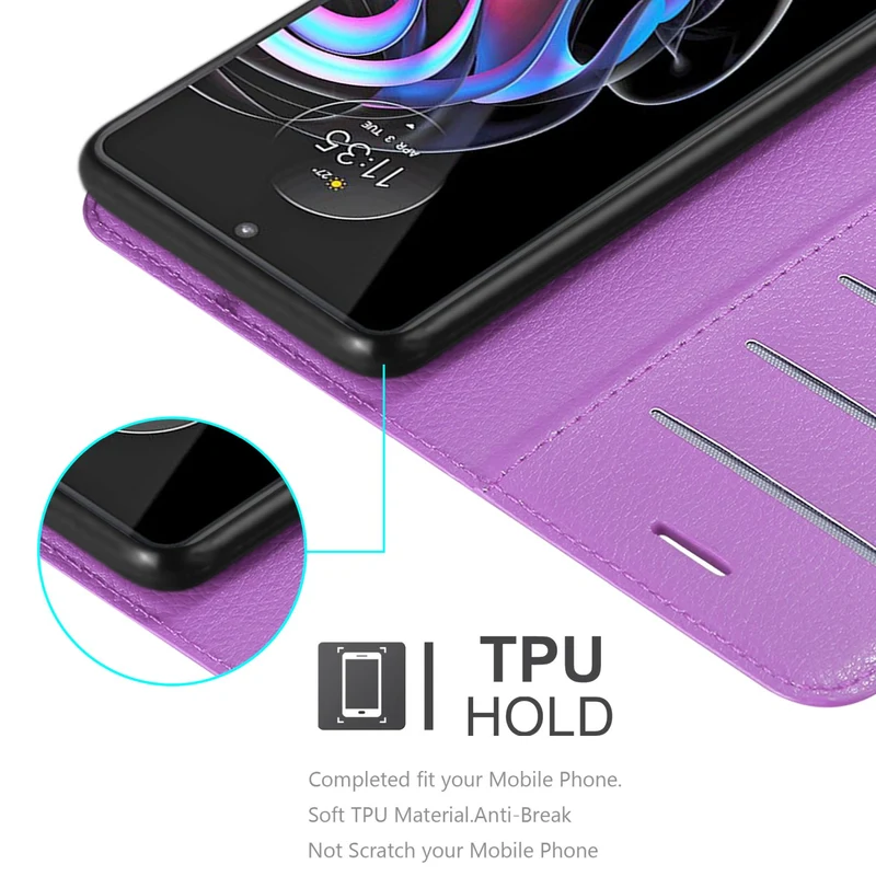 Cadorabo Hülle kompatibel mit Motorola EDGE 20 PRO / EDGE S PRO Schutzhülle mit Magnetverschluss, Standfunktion und Kartenfach
