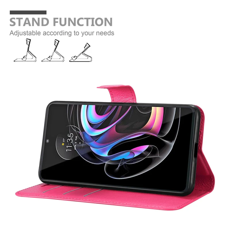 Cadorabo Hülle kompatibel mit Motorola EDGE 20 PRO / EDGE S PRO Schutzhülle mit Magnetverschluss, Standfunktion und Kartenfach