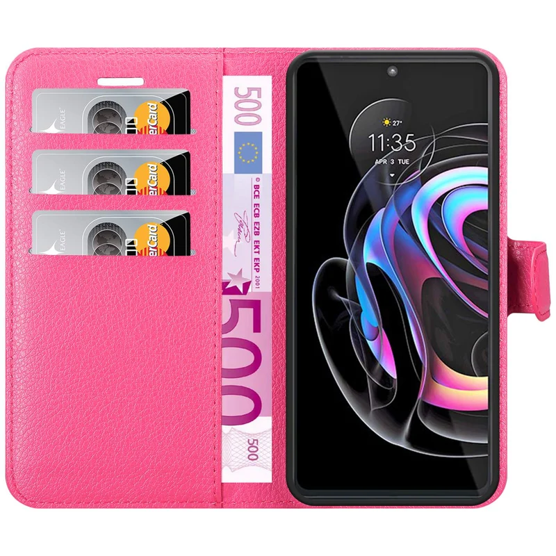 Cadorabo Hülle kompatibel mit Motorola EDGE 20 PRO / EDGE S PRO Schutzhülle mit Magnetverschluss, Standfunktion und Kartenfach
