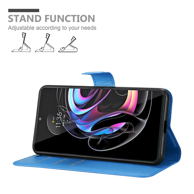 Cadorabo Hülle kompatibel mit Motorola EDGE 20 PRO / EDGE S PRO Schutzhülle mit Magnetverschluss, Standfunktion und Kartenfach