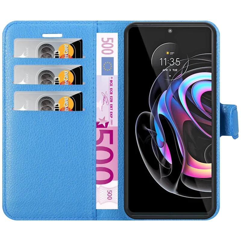 Cadorabo Hülle kompatibel mit Motorola EDGE 20 PRO / EDGE S PRO Schutzhülle mit Magnetverschluss, Standfunktion und Kartenfach