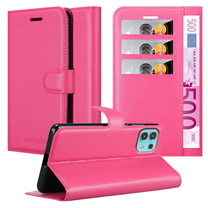 Cadorabo Hülle kompatibel mit Motorola EDGE 20 LITE / FUSION Schutzhülle mit Magnetverschluss, Standfunktion und Kartenfach