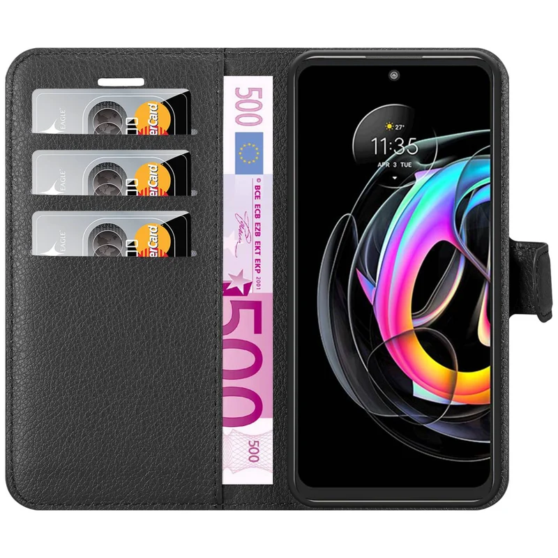 Cadorabo Hülle kompatibel mit Motorola EDGE 20 LITE / FUSION Schutzhülle mit Magnetverschluss, Standfunktion und Kartenfach